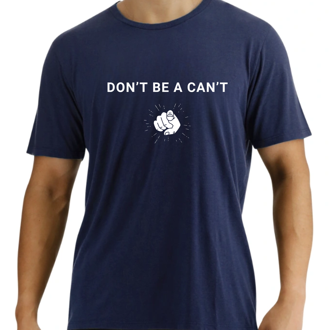 Camiseta "No seas un no puede" (azul marino)